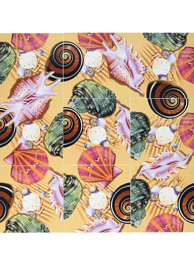 لعبة ألغاز صعبة بقطع 9 من شكل قواقع البحر